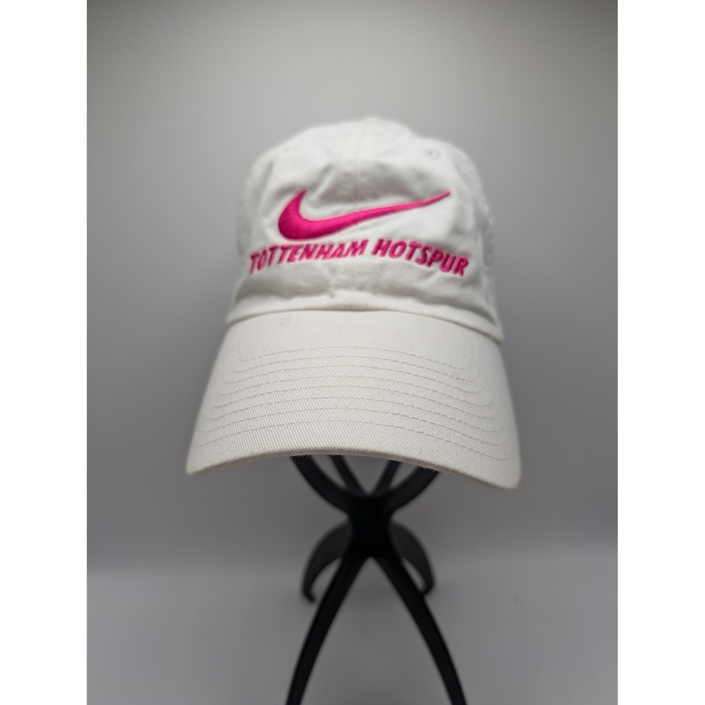 Nike Tottenham Hotspur FC Heritage86 Hat White Pink Adjustable Cotton Cap